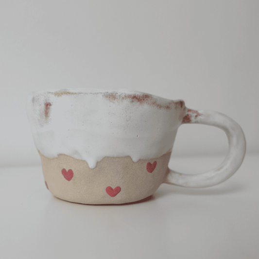 Collection St Valentin - Tasse coeur bicolore